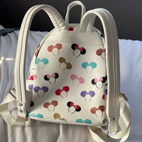 Loungefly Multicolor Bow Print Backpack - Picture 2 of 6